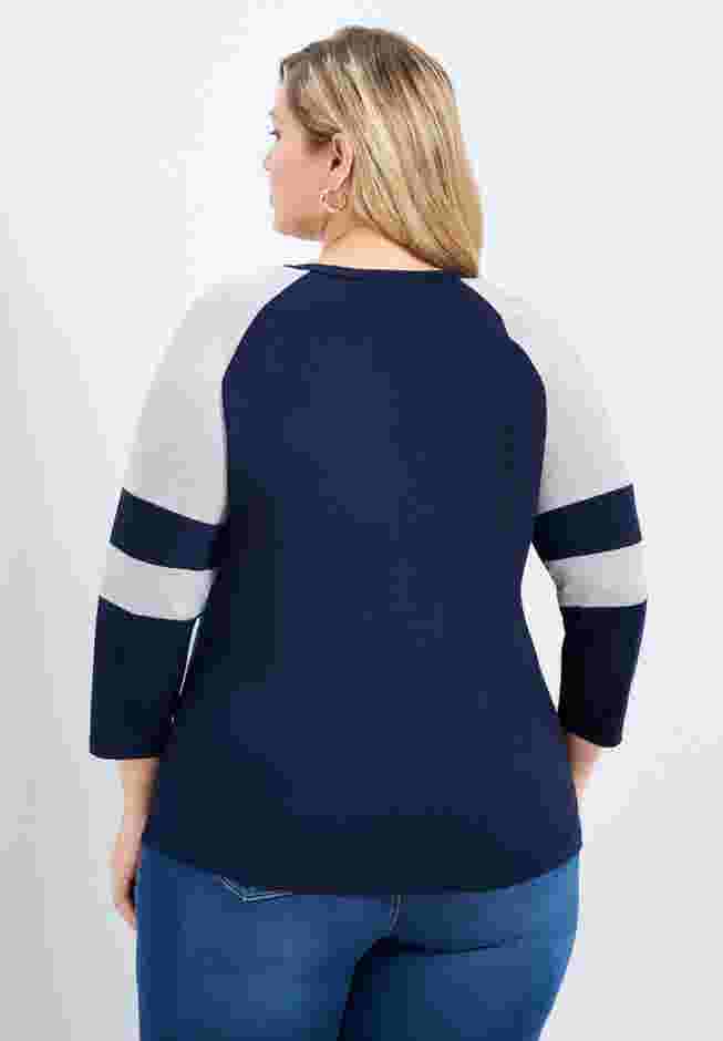 Splice Sleeve Color Top image number 1