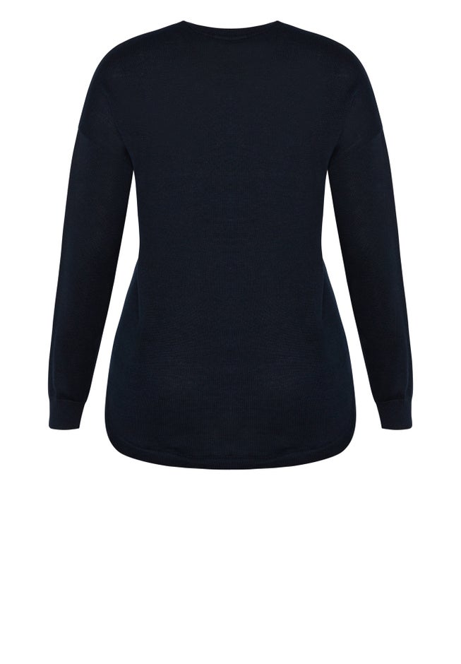 Tully Curved Hem Sweater image number 3