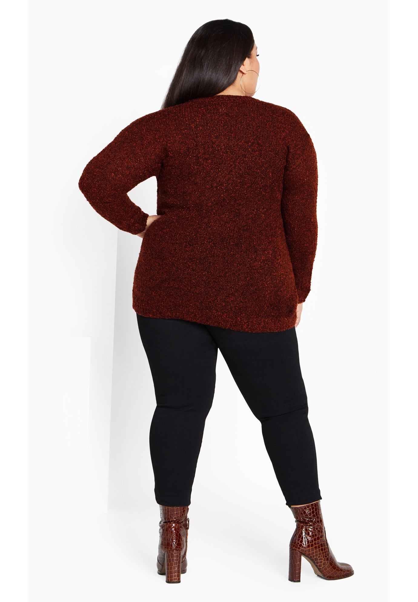 Amber Boucle Cardigan image number 3