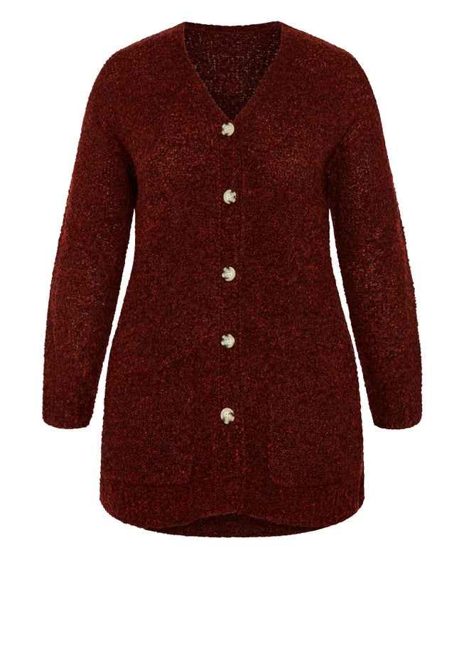 Amber Boucle Cardigan image number 4