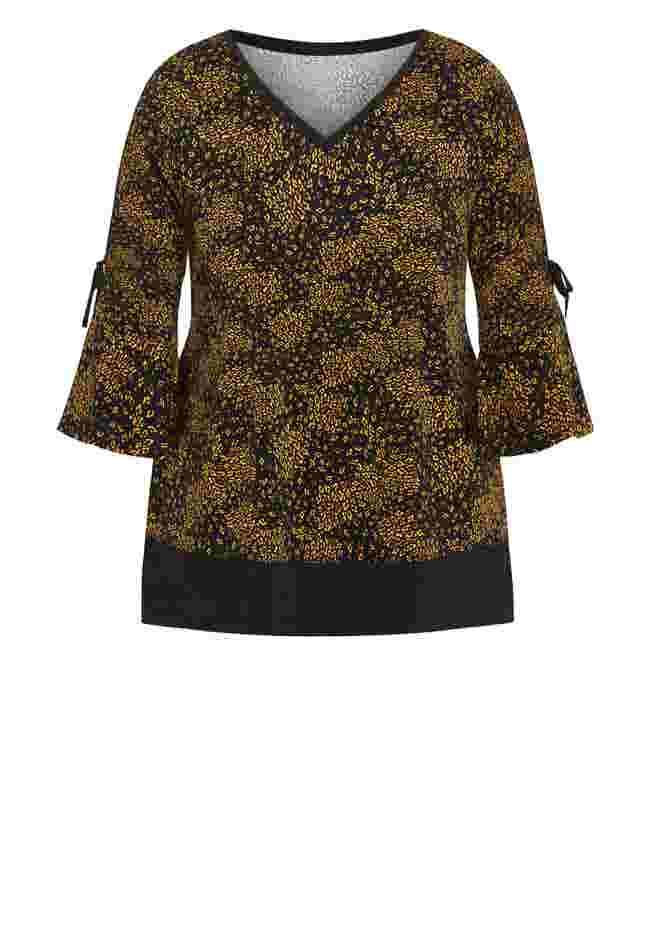 Lara Layered Print Top image number 2