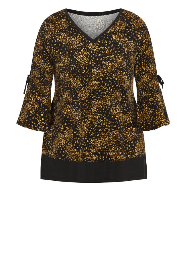 Lara Layered Print Top image number 2