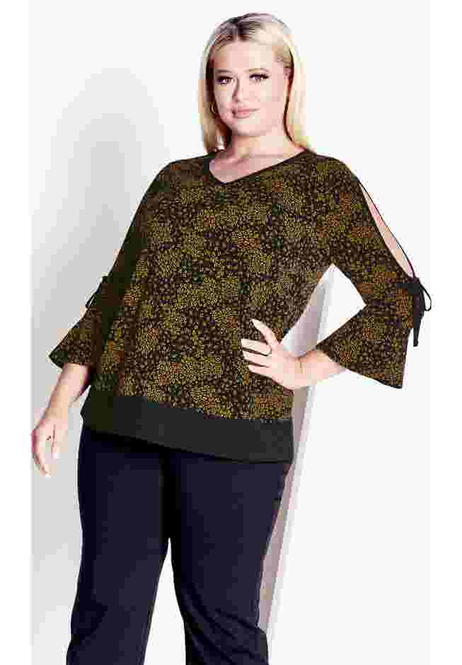 Lara Layered Print Top image number 4