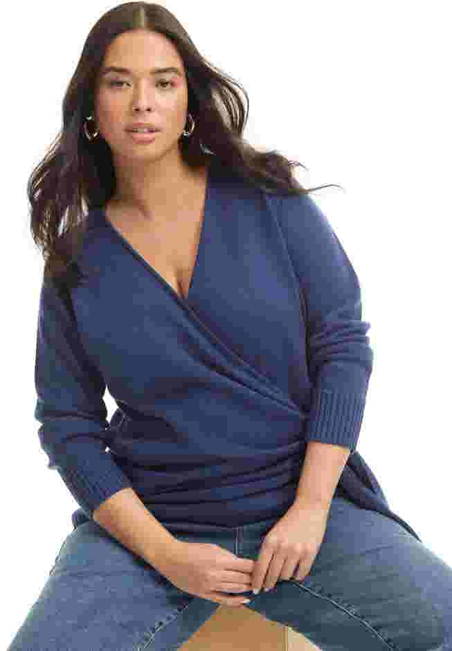 Wrap-Front Cardigan image number 2