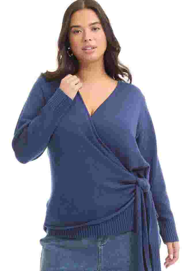 Wrap-Front Cardigan image number 0