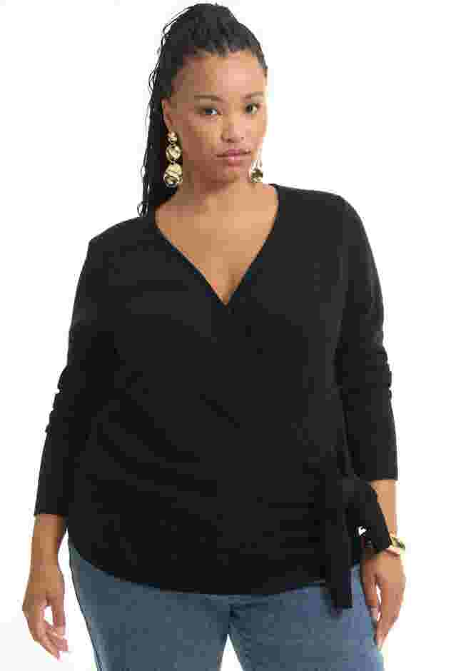 Wrap-Front Cardigan image number 0