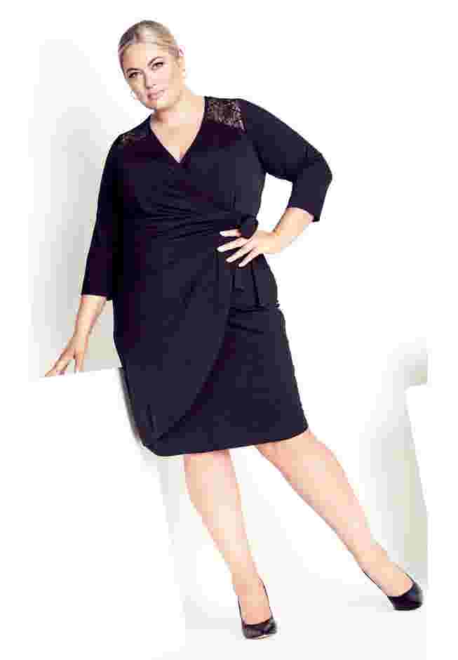 Deanna Wrap Lace Dress image number 0