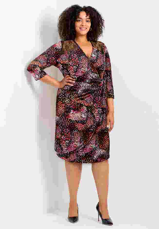 Deanna Wrap Lace Dress image number 0