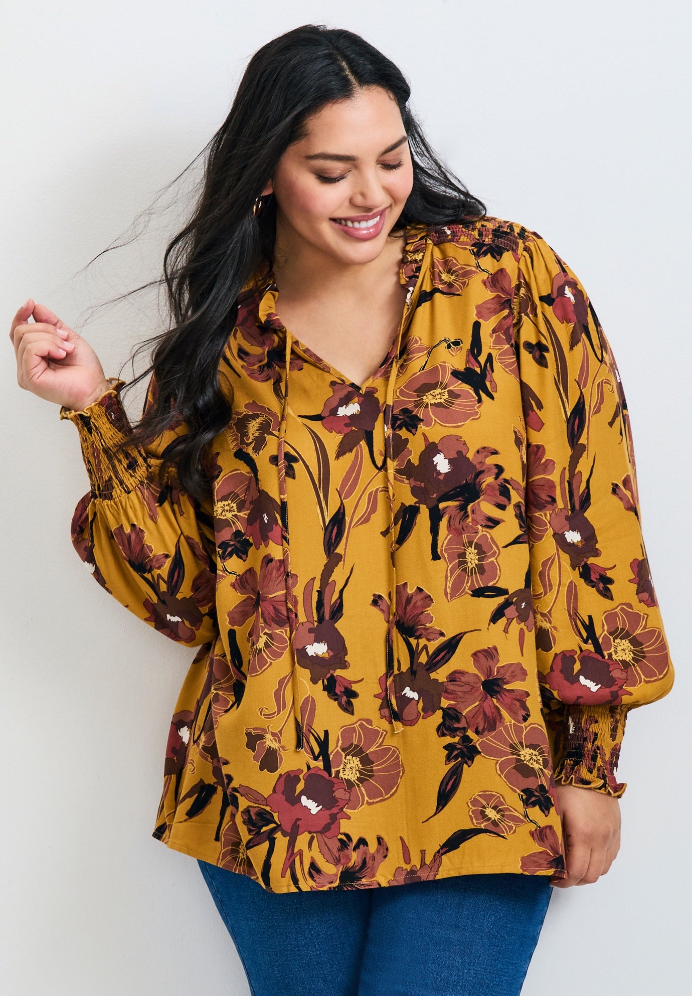 Abby Blouson Sleeve Blouse image number 0