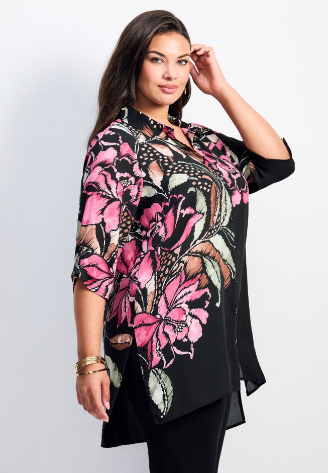 Rita Placement Print Blouse image number 2