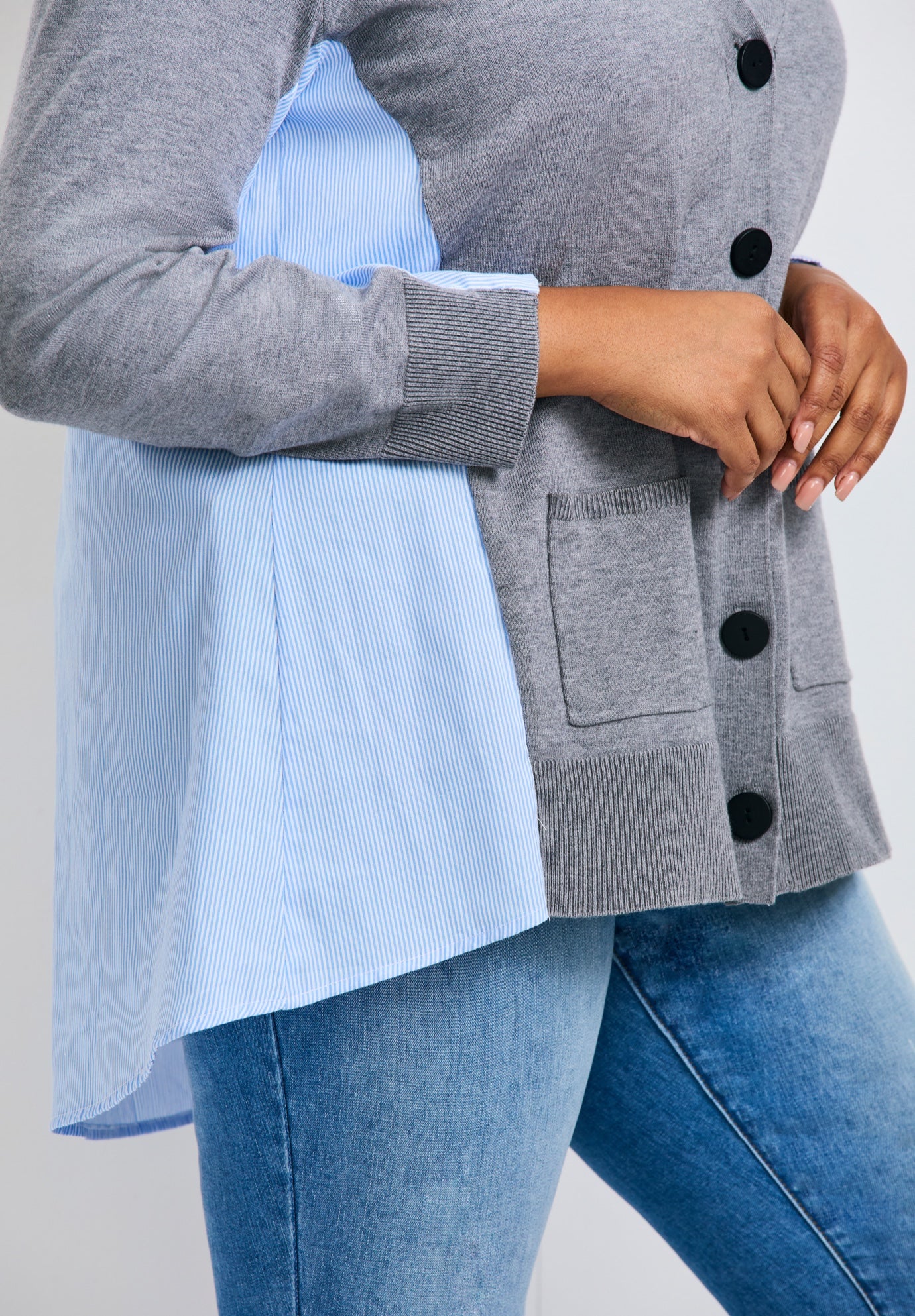 Ray Mix Media Button Thru Cardi image number 3