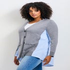 Ray Mix Media Button Thru Cardi image number null