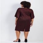 Anastasia Metallic Knit Tie Front Dress image number null