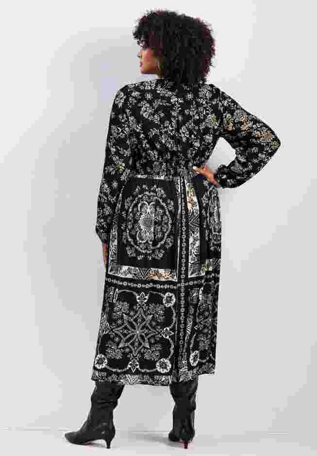 Eliana Scarf Placement Print Dress image number 1