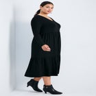 Nylah Tiered Knit Dress image number null
