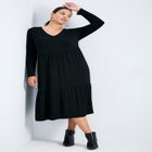 Nylah Tiered Knit Dress image number null