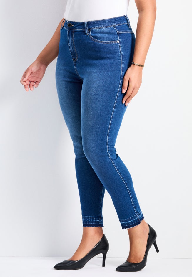 Butter Skinny Frayed Hem Jean image number 2