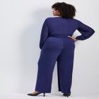 Luxe Drape Chiffon Overlay Jumpsuit image number null