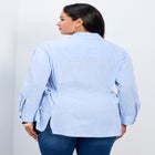 Ray Stripe Polpin Shirt With Tie Detail image number null