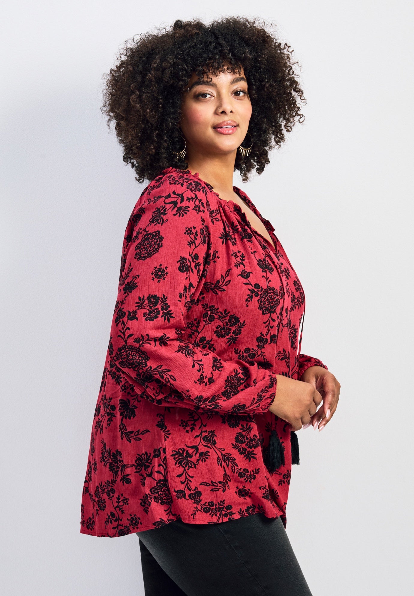 Bianca Peasant Blouse image number 2