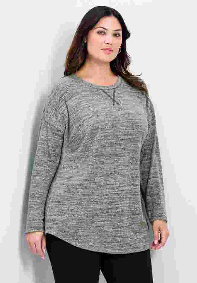 Rayna Hacci Drop Shoulder Top image number 2