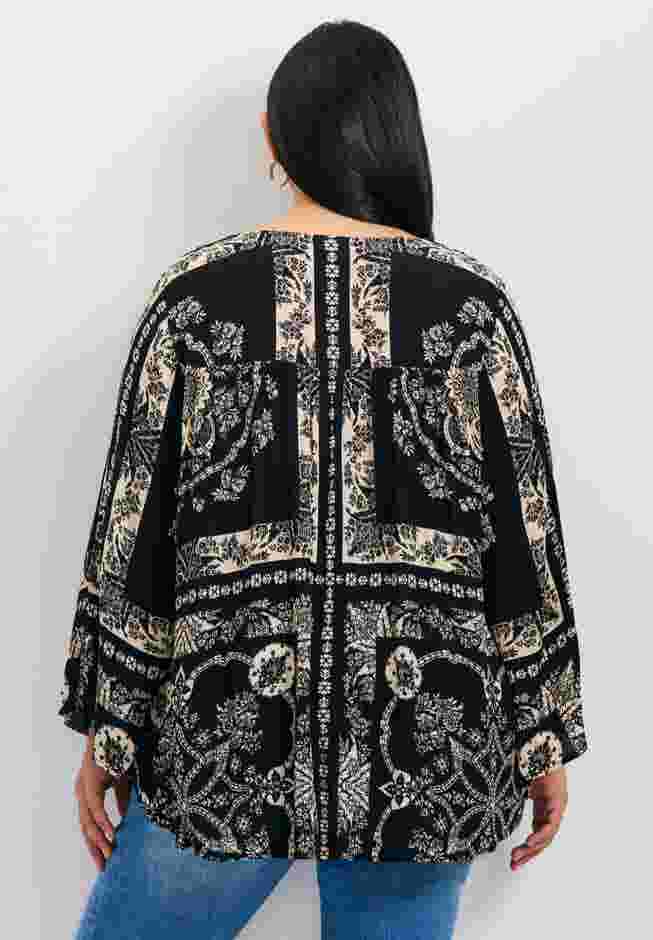 Maddison Scarf Print Top image number 1