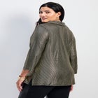 Felicia Metallic Knit Top image number null