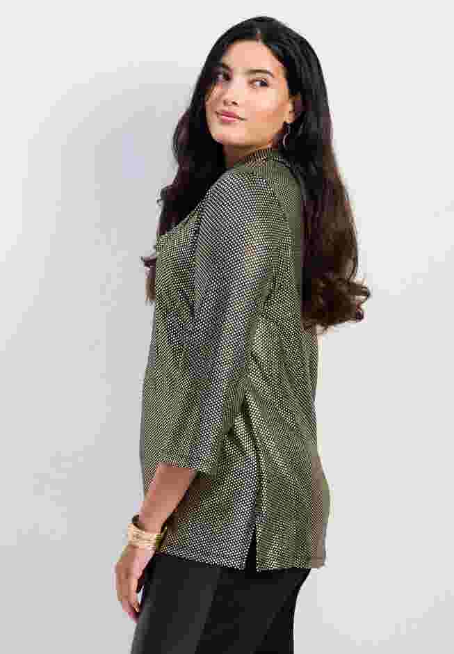 Felicia Metallic Knit Top image number 2