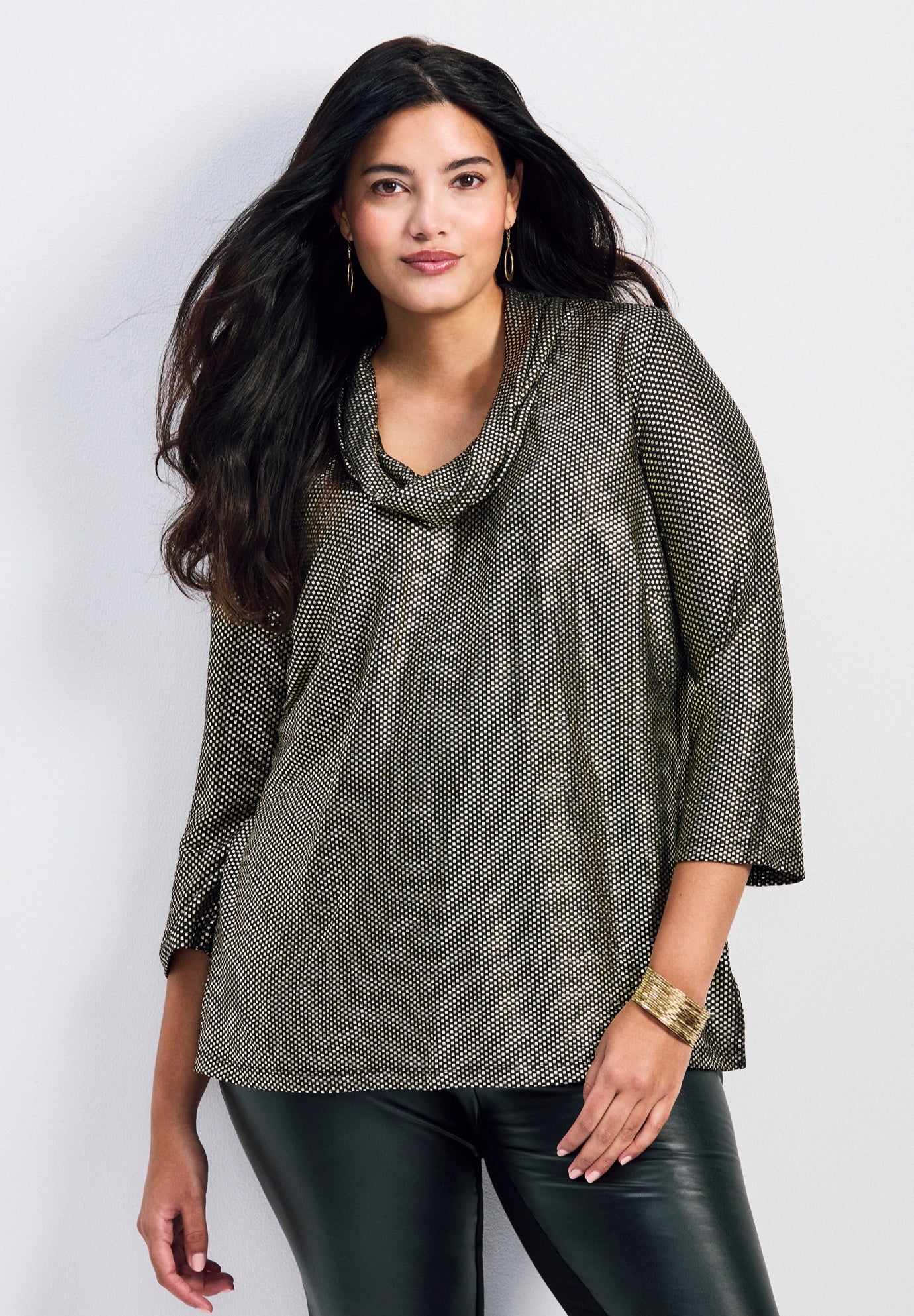 Felicia Metallic Knit Top image number 0