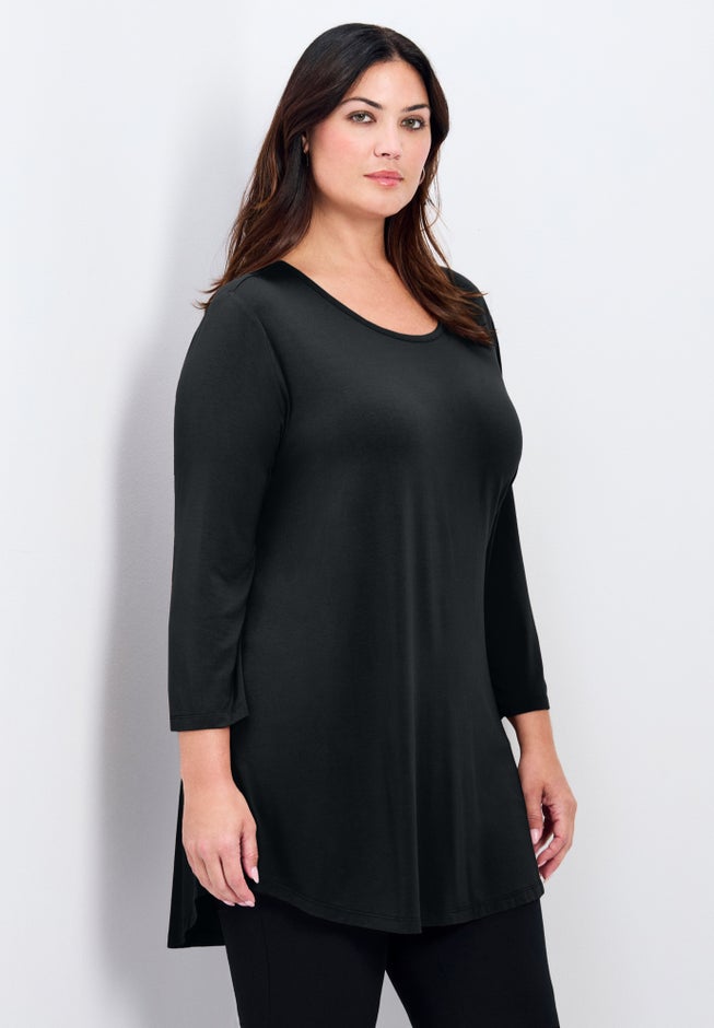 Sara Everyday Scoop Neck Tunic image number 2