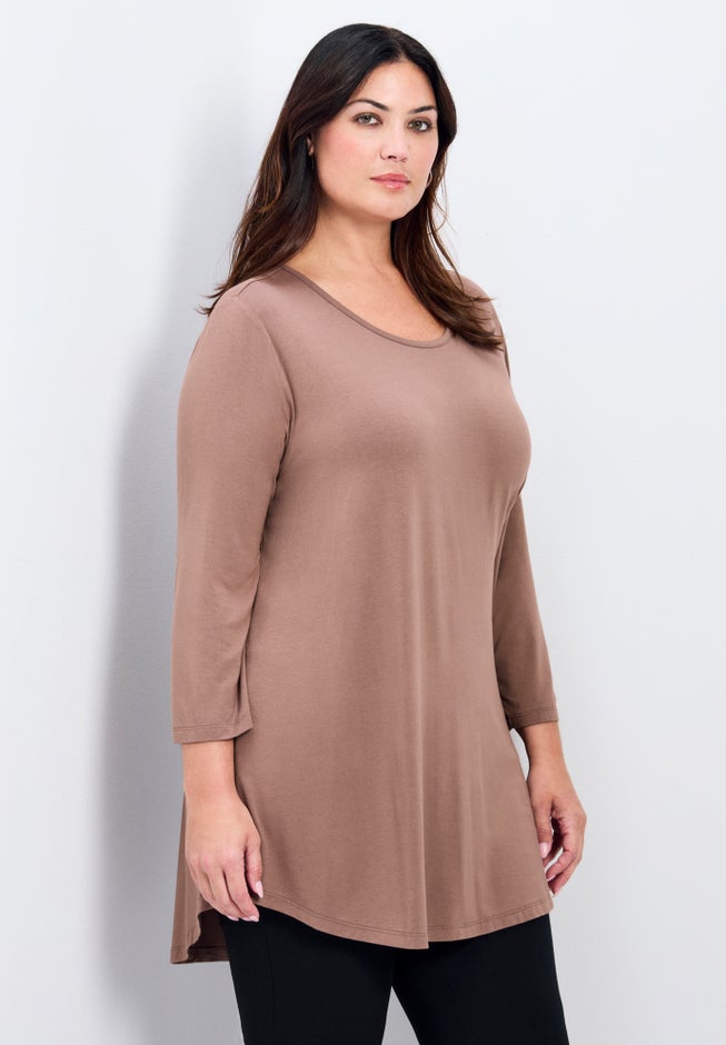 Sara Everyday Scoop Neck Tunic image number 2