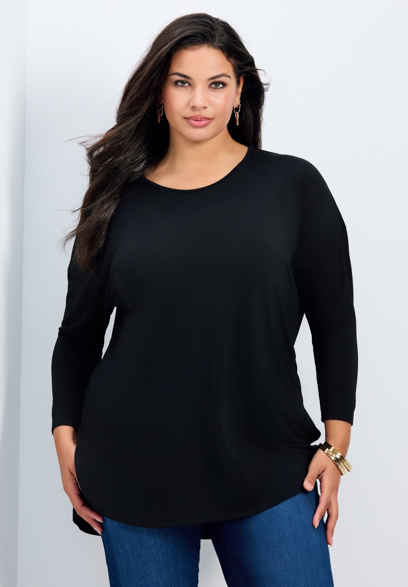 Faye Removeable Scarf Tunic image number 2