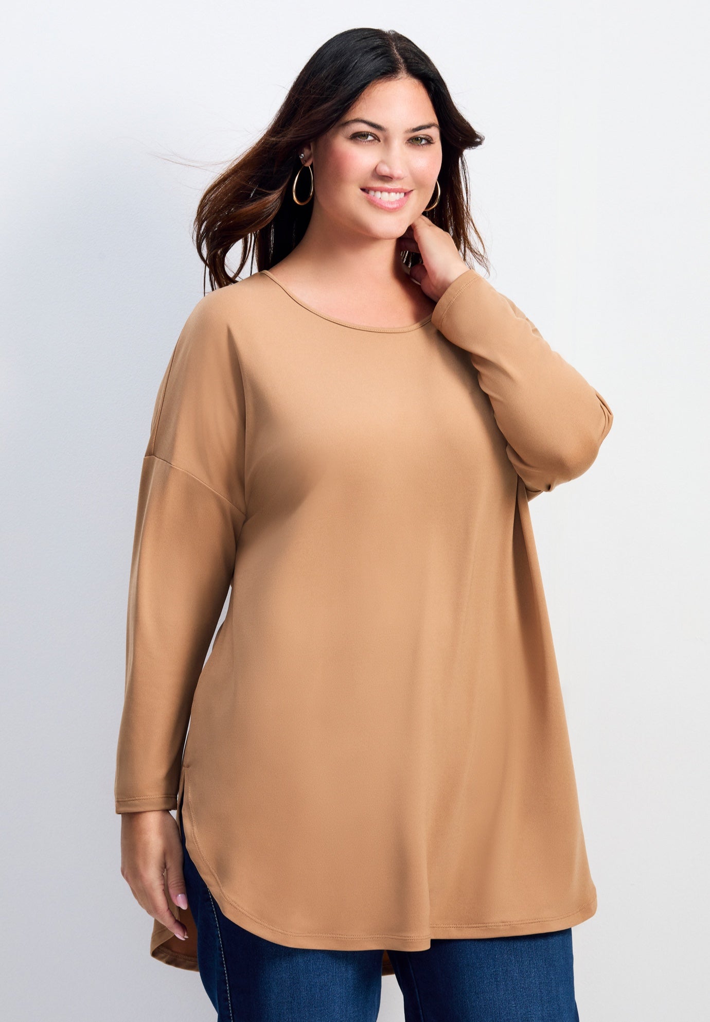 Faye Removeable Scarf Tunic image number 3