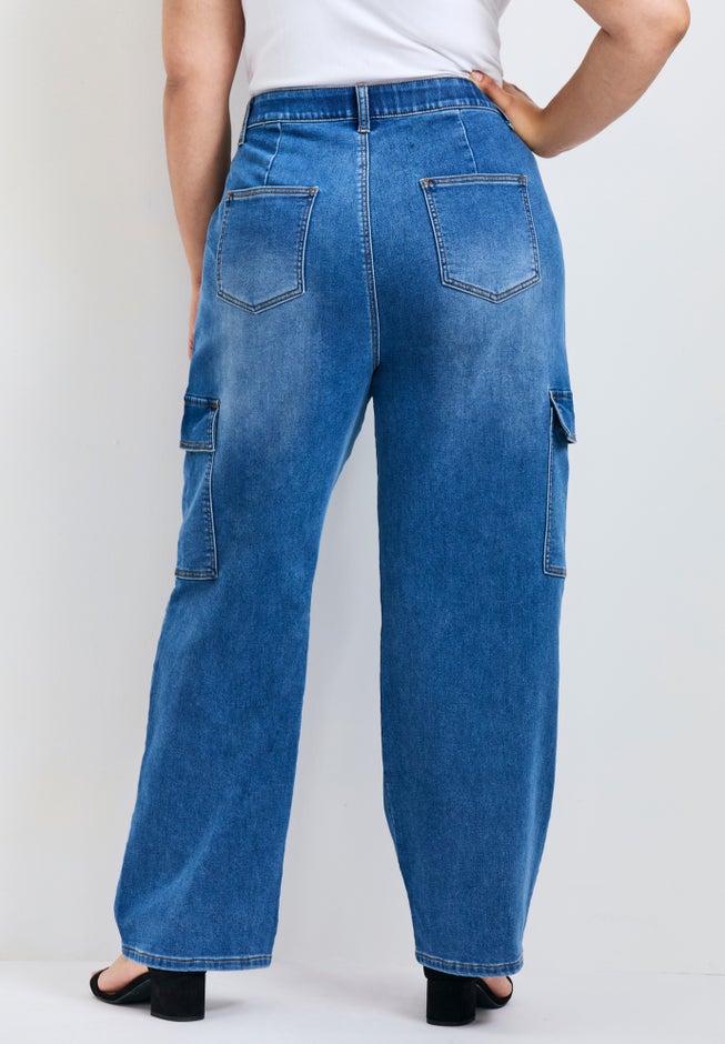 Cassidy Wide Leg Cargo Jean image number 1