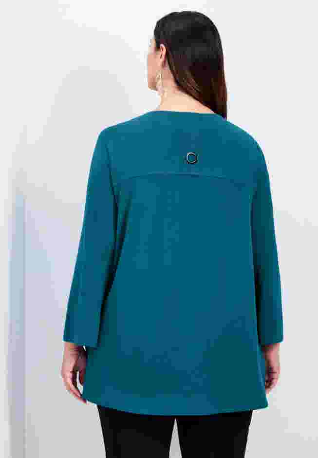 Breanna Eyelet Detail Hacci Top image number 1