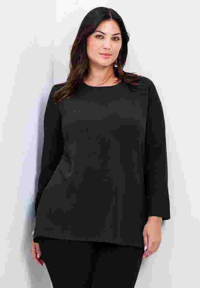 Breanna Eyelet Detail Hacci Top image number 0