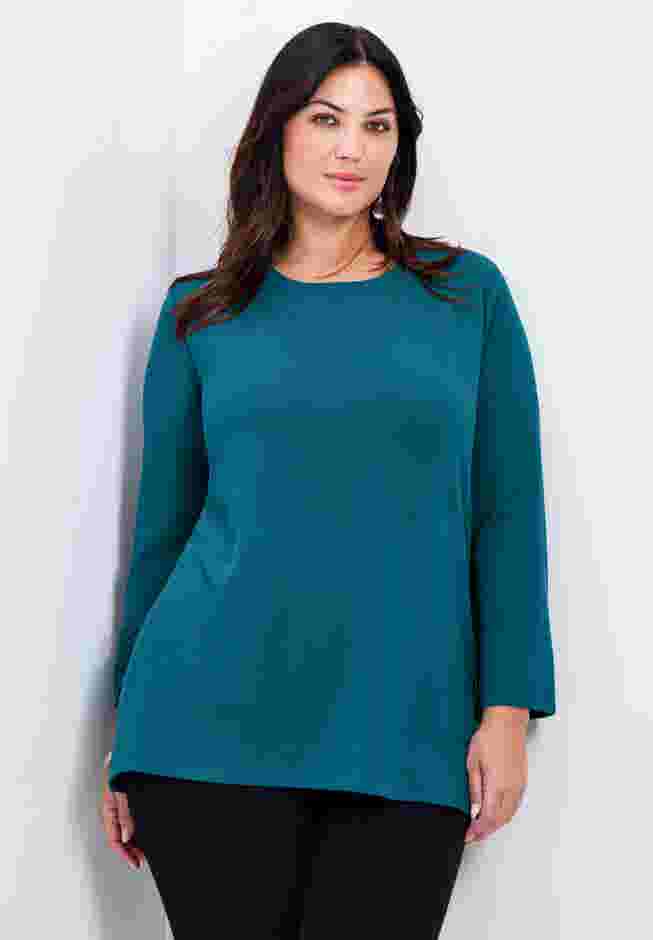 Breanna Eyelet Detail Hacci Top image number 0