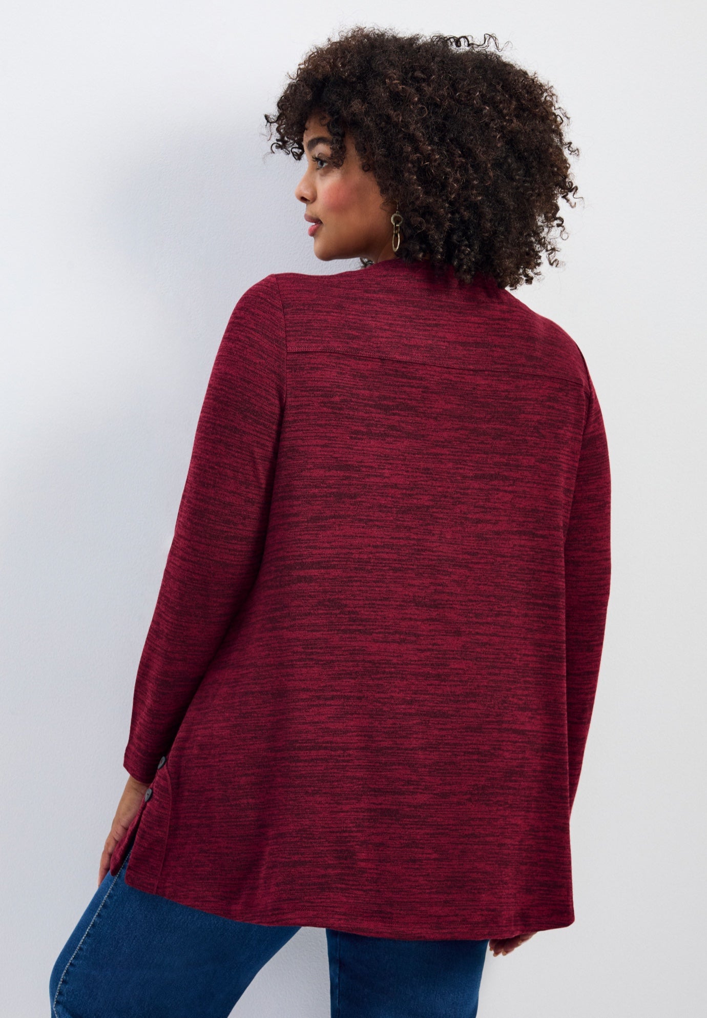 Ruby Button Detail Hacci Top image number 1