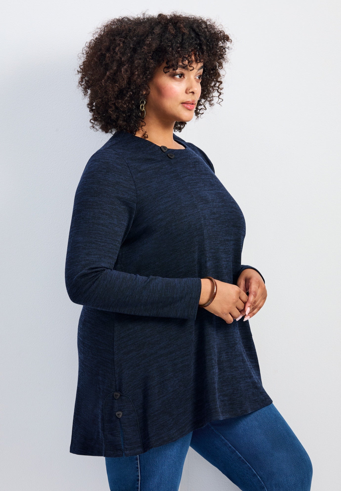 Ruby Button Detail Hacci Top image number 2