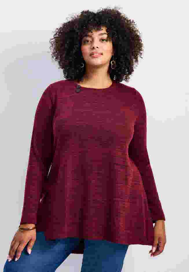 Ruby Button Detail Hacci Top image number 0