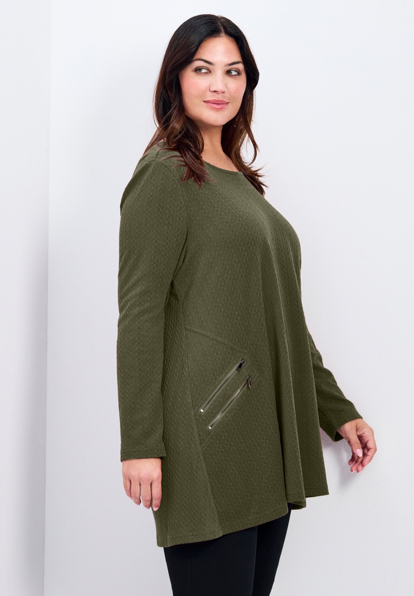 Alina Hacci Zip Detail Tunic image number 2