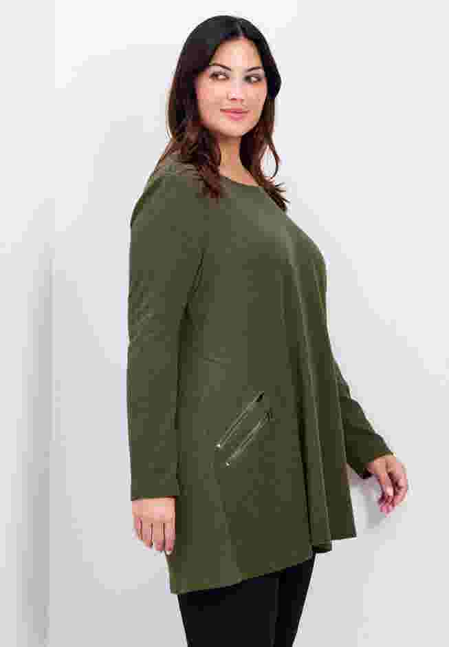 Alina Hacci Zip Detail Tunic image number 2