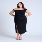 Twist Skirt With Slit image number null