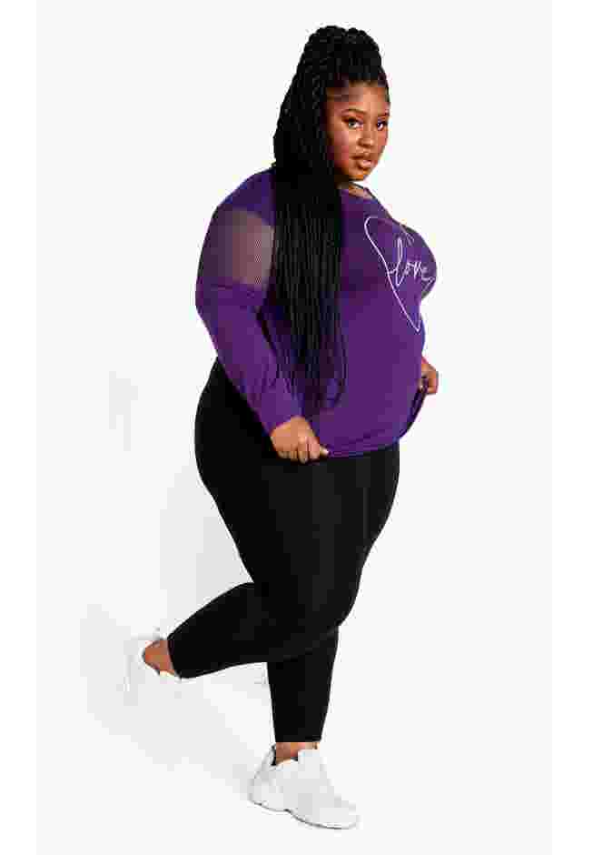 Mesh Sleeve Top image number 2