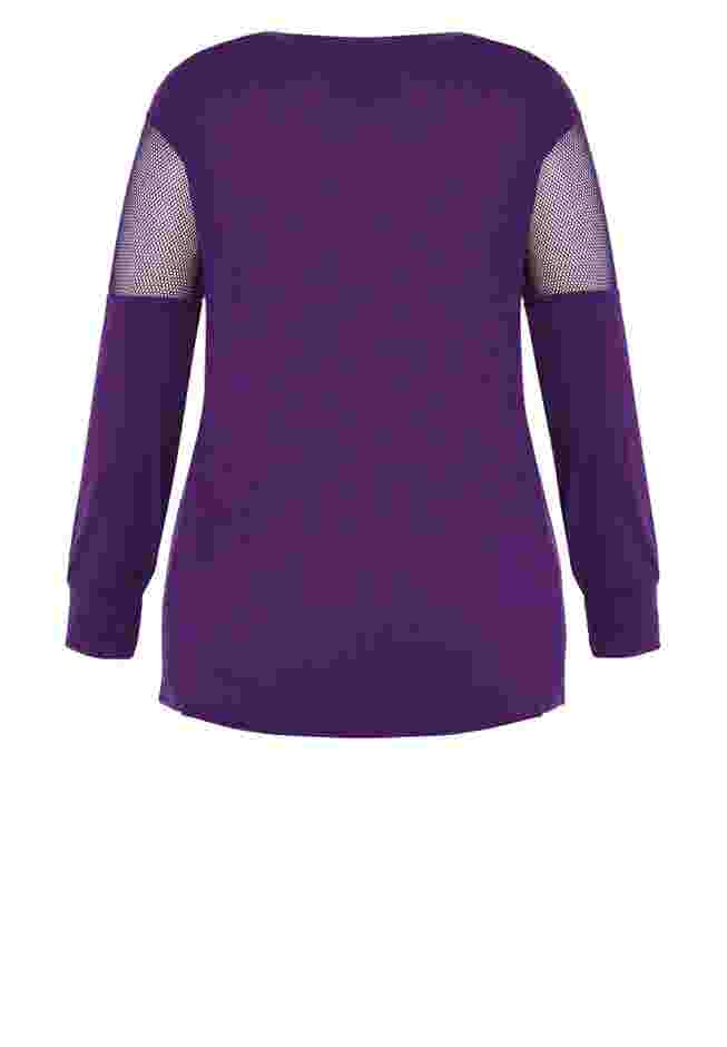 Mesh Sleeve Top image number 5