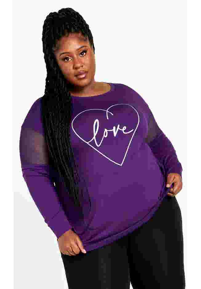 Mesh Sleeve Top image number 0