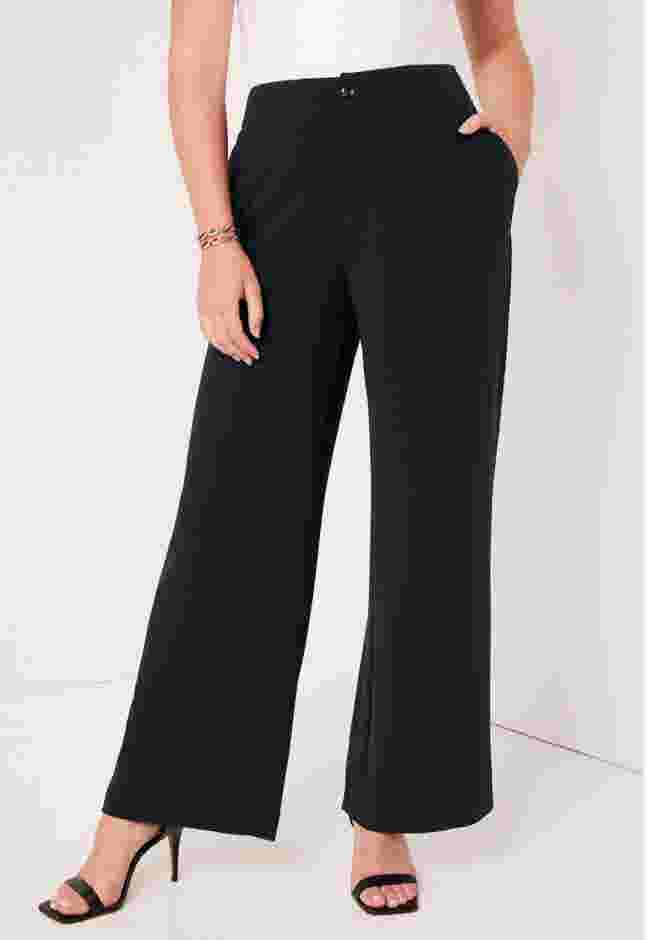 Curvie Fit Wide-Leg Corner Office Pants image number 0