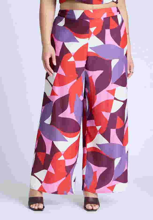  Printed Wide Leg Pant  image number 2