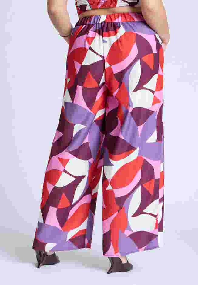  Printed Wide Leg Pant  image number 3