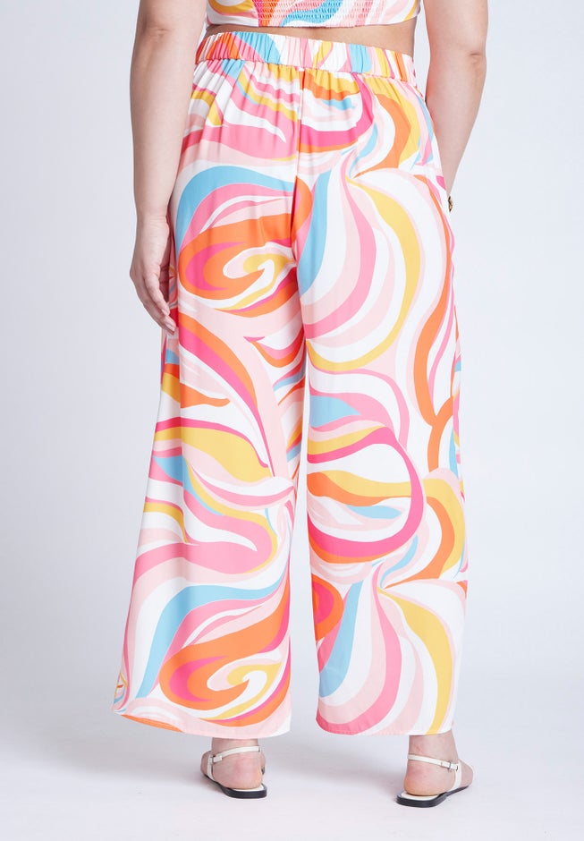  Printed Wide Leg Pant  image number 2